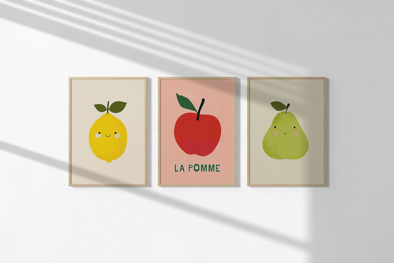 Plakat - Frugtkollektion / Sæt af 3