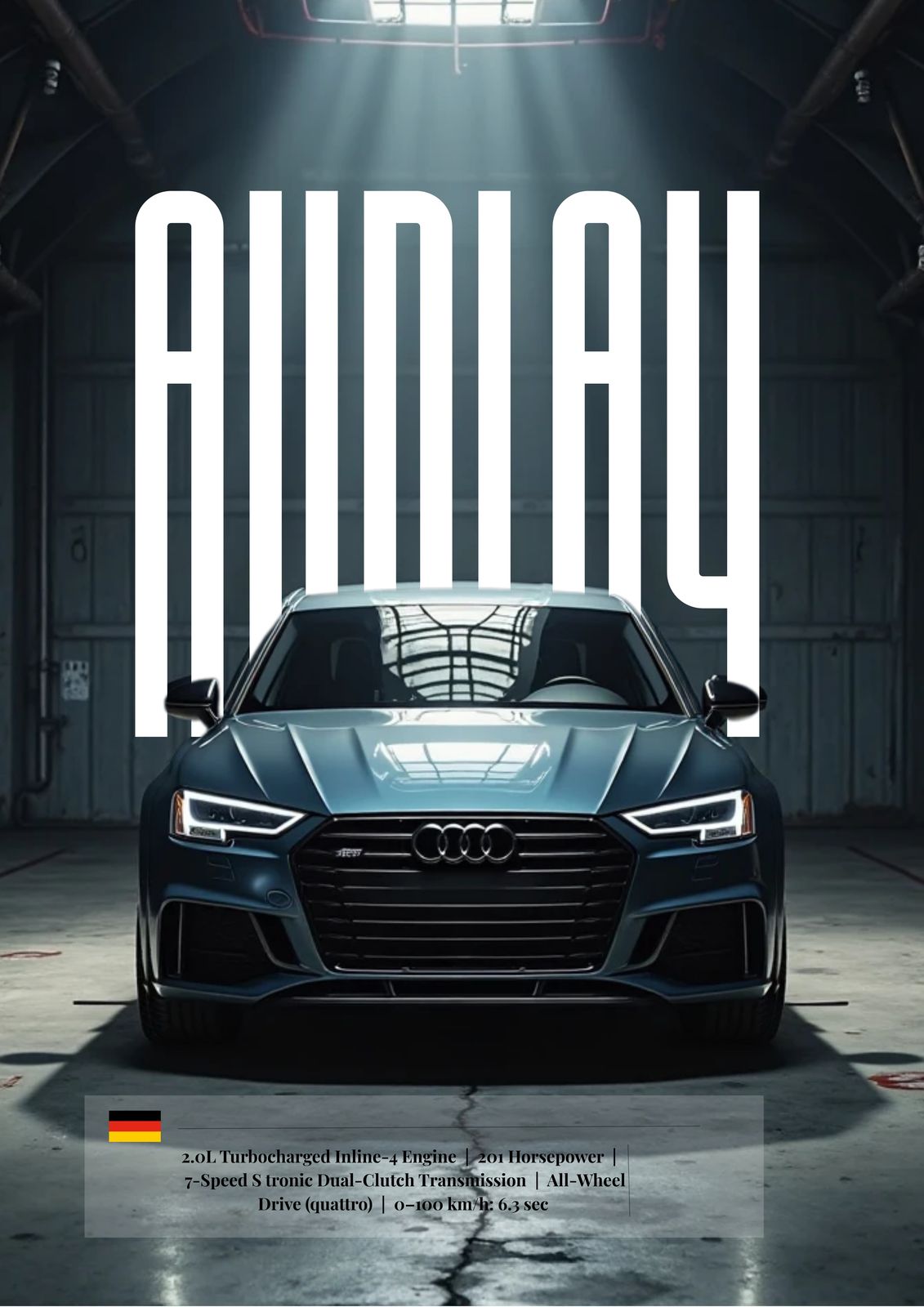Plakat - Audi bil design