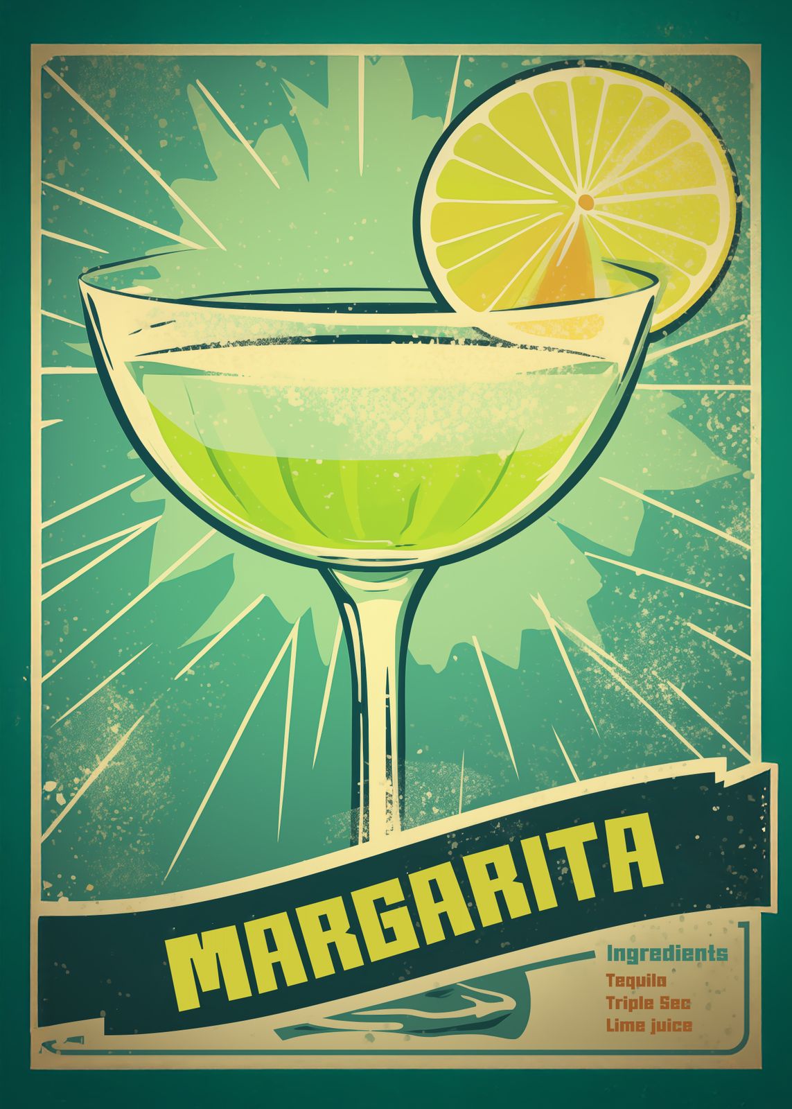 Plakat - Margarita Cocktail