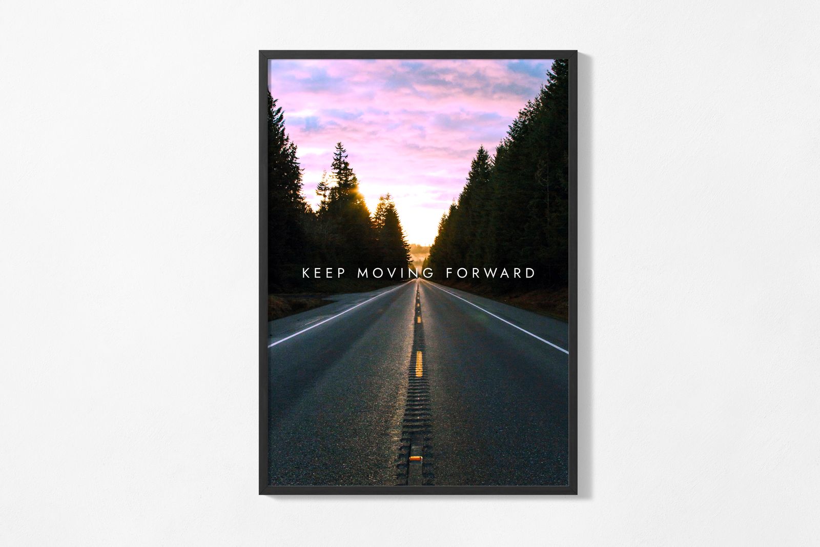 Plakat - Bliv Ved Med At Bevæge Sig Fremad