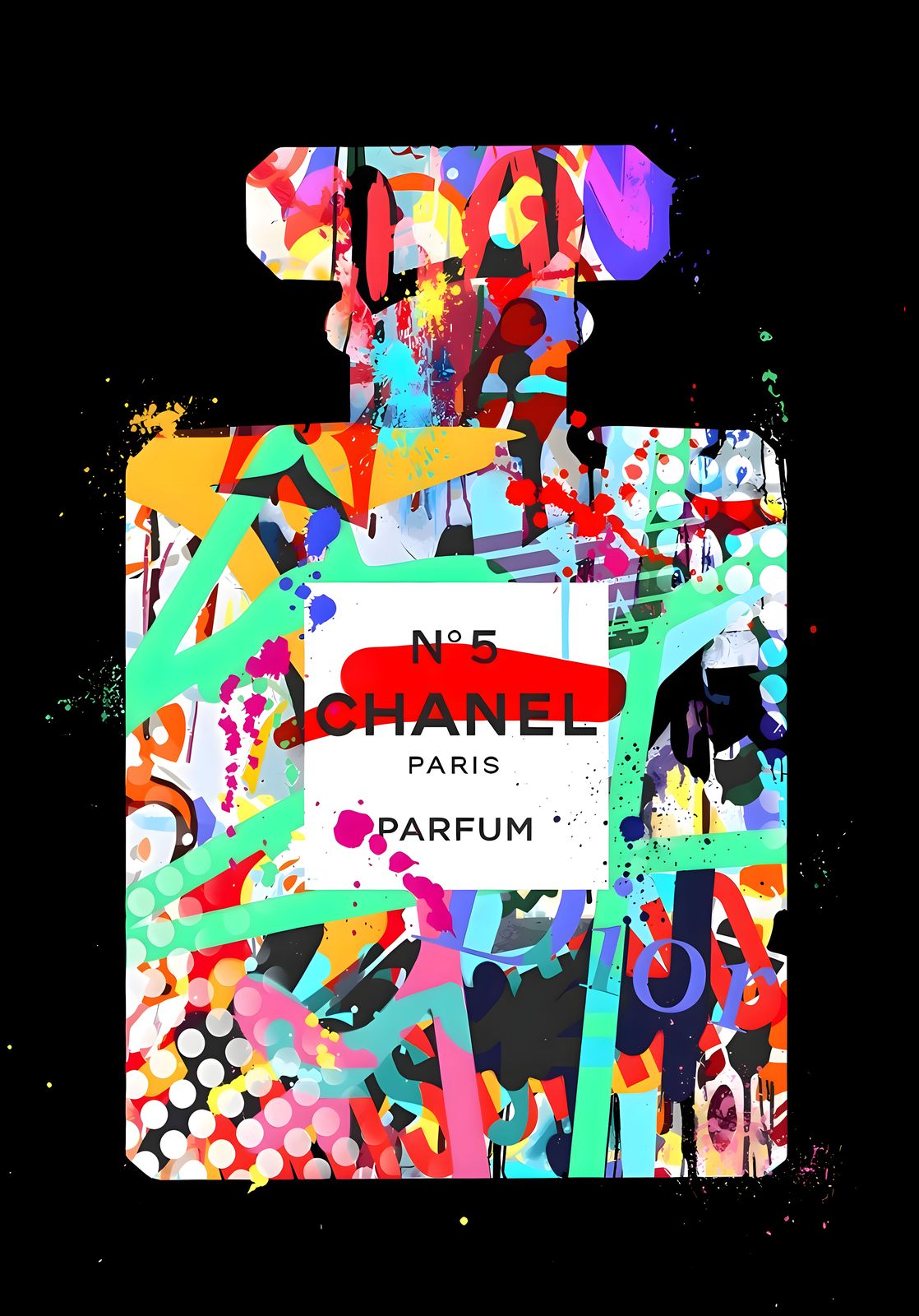 Plakat - Chanelflaske Kunst