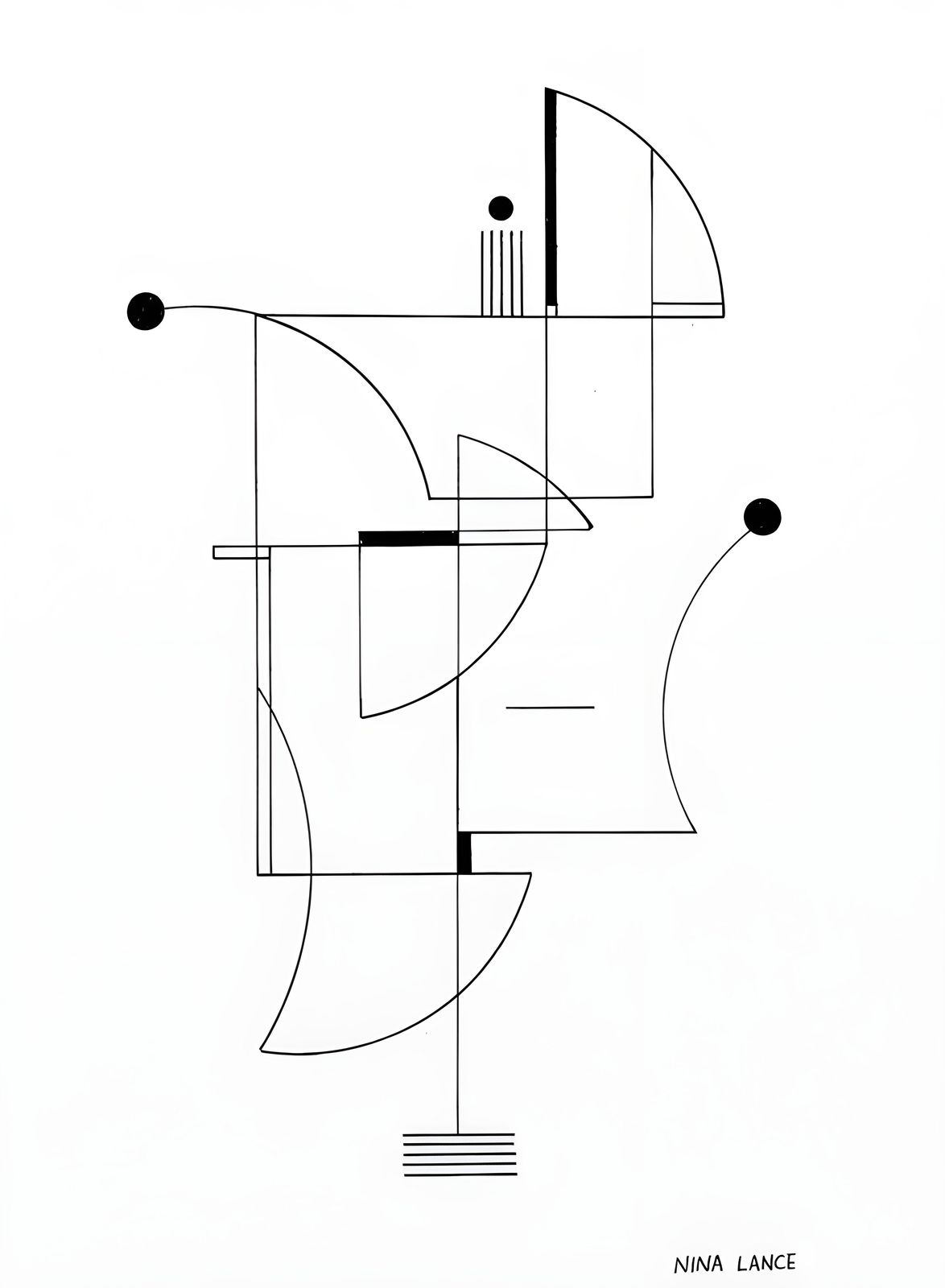 Plakat - Abstrakt Geometrisk Kunst