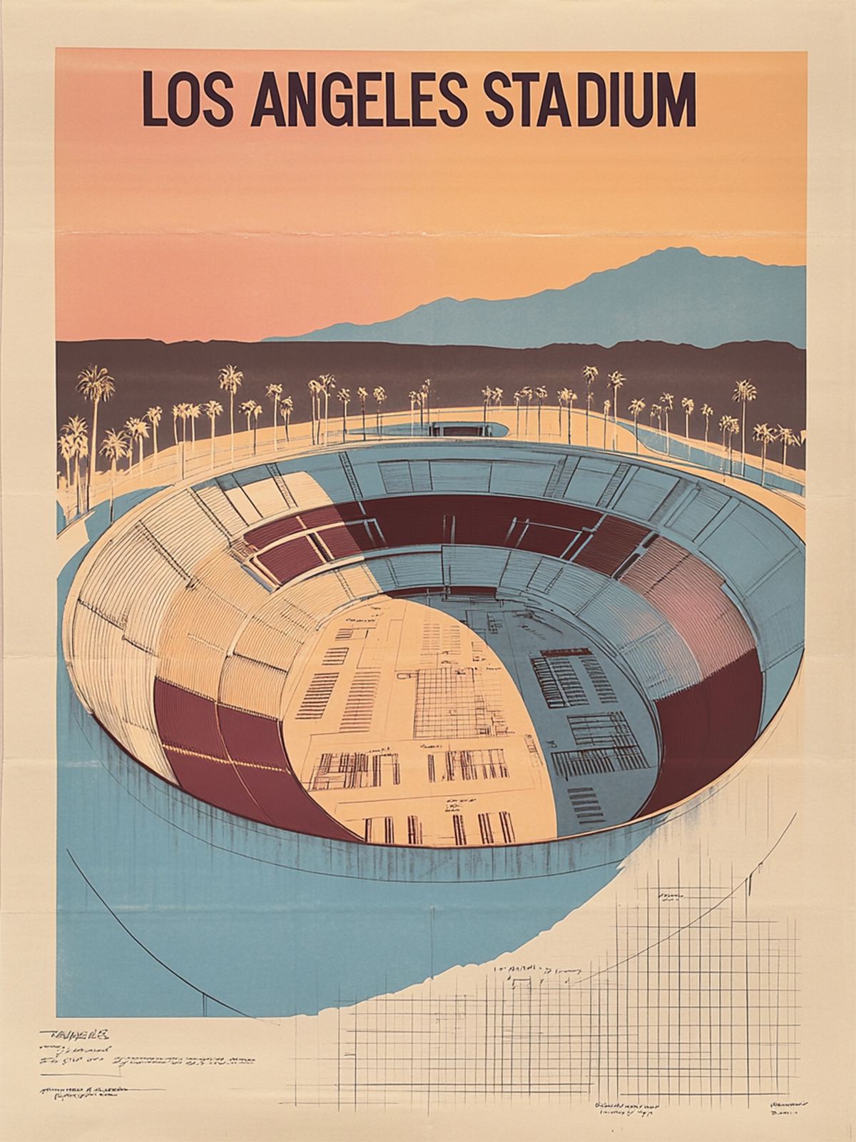 Poster - Los Angeles Stadium Design
