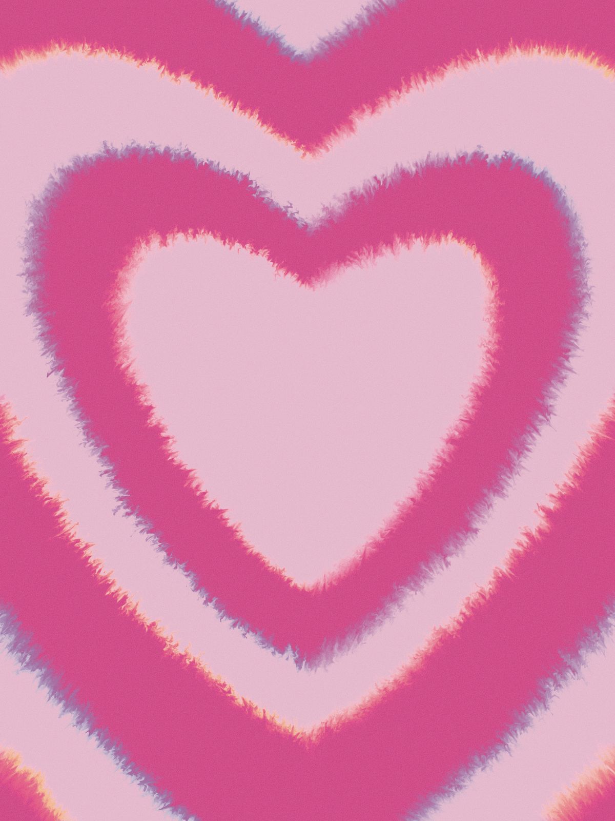 Poster - Pink Hjerte Design