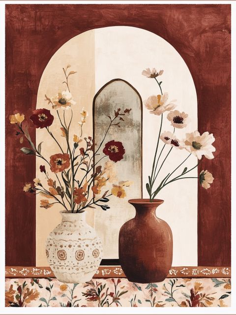Plakat - Blomster Vase Dekorativ