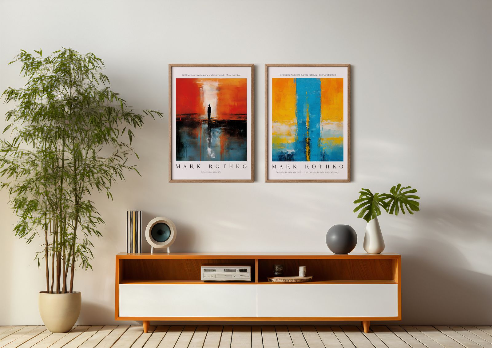Plakat - Mark Rothko Reflektioner / Sæt af 2