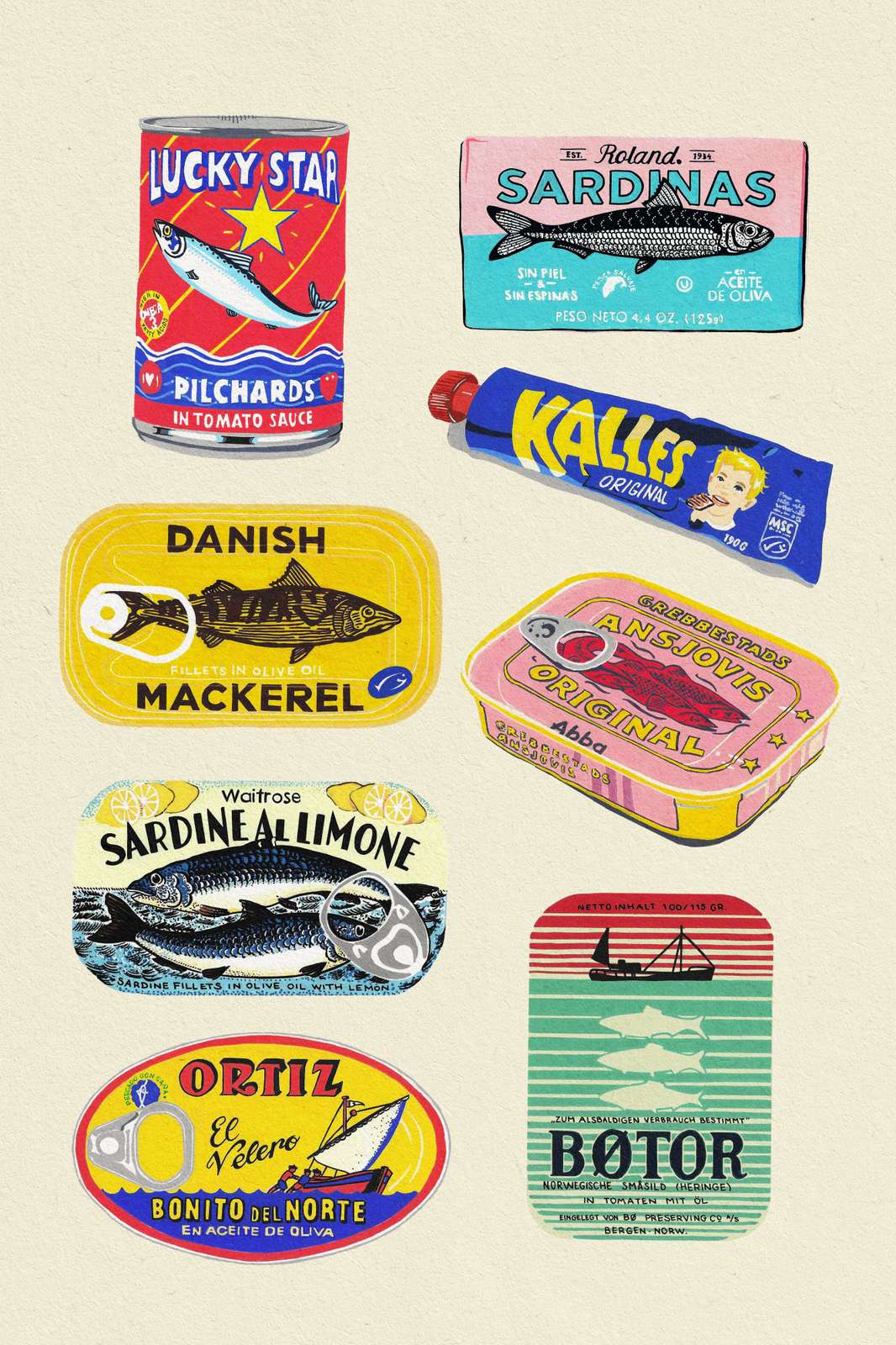 Plakat - Vintage Dåsevarer