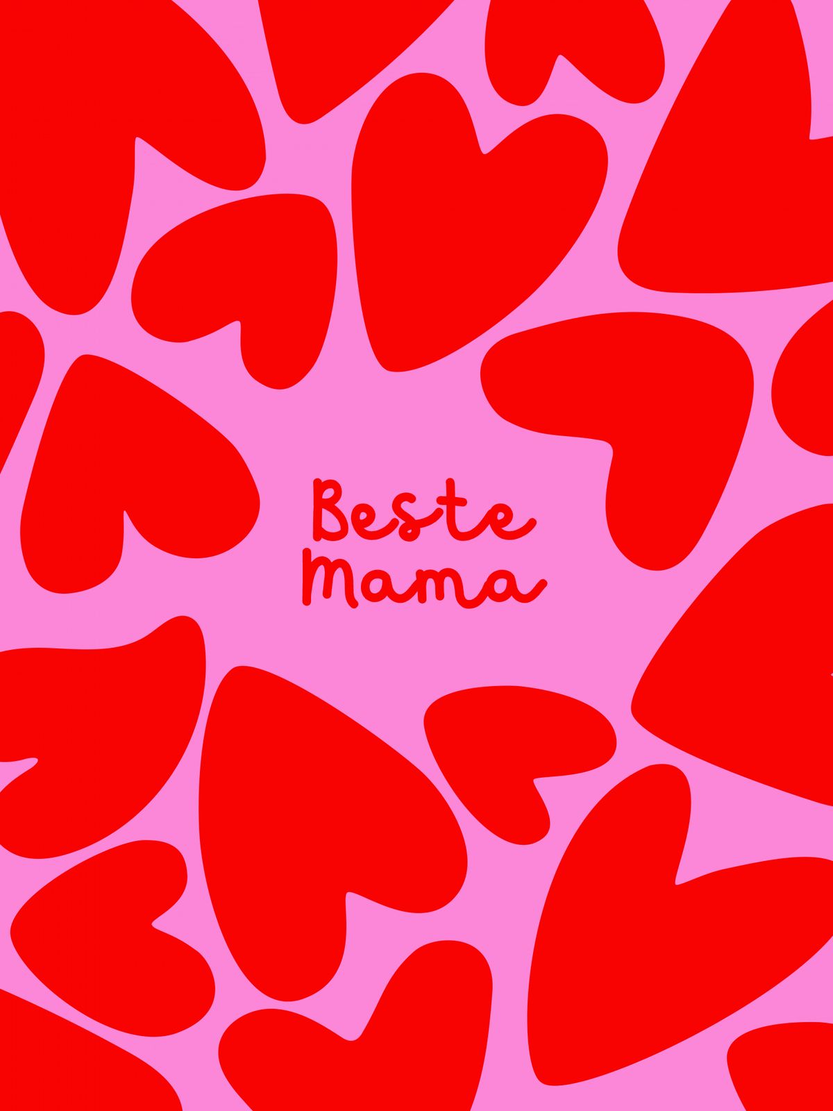 Plakat - Beste Mama Hjerter