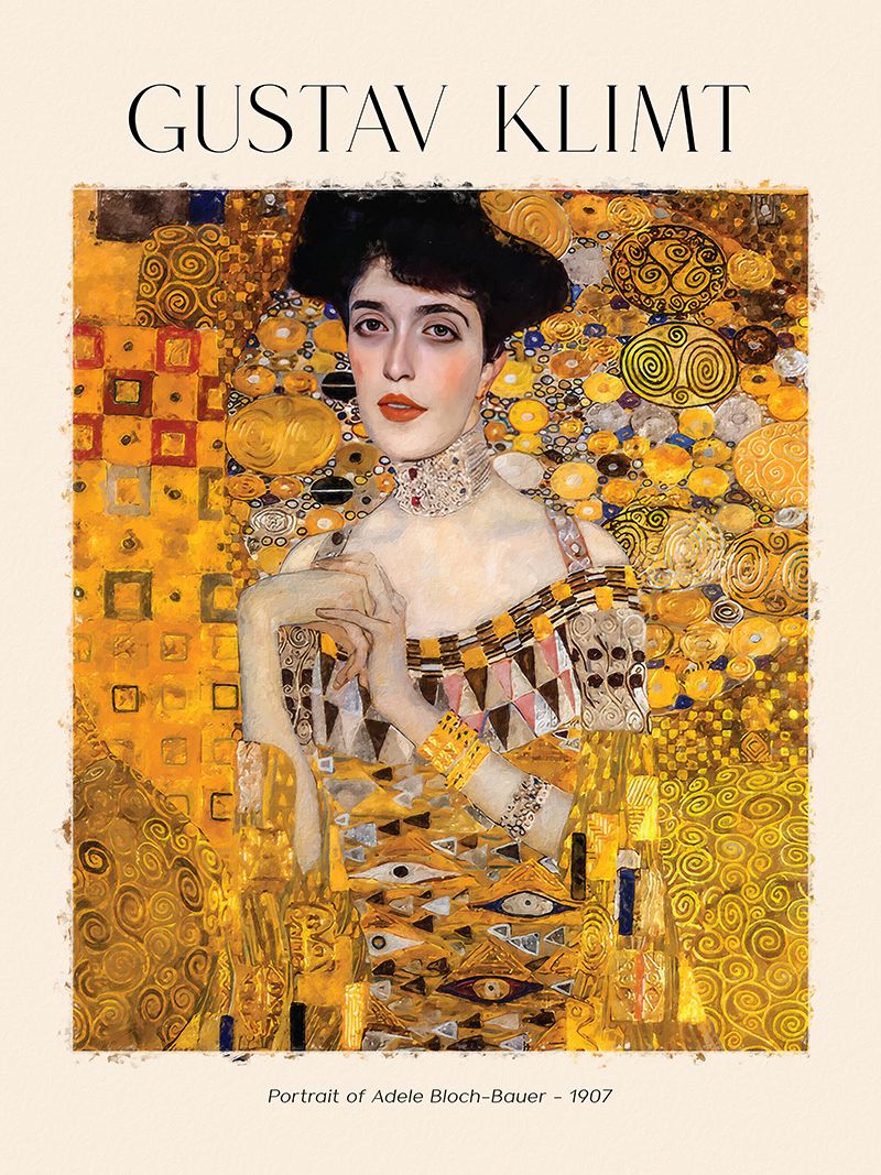 Plakat - Gustav Klimt Portræt af Adele Bloch-Bauer