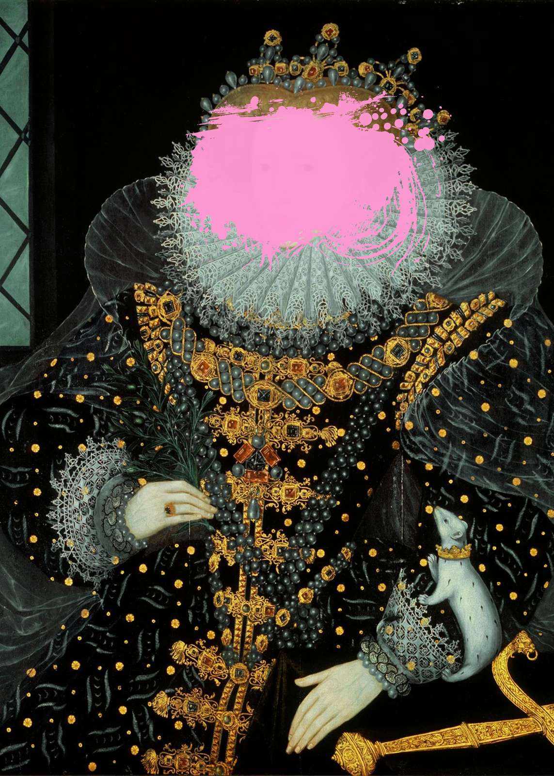 Plakat - Ændret Elizabethansk Portræt