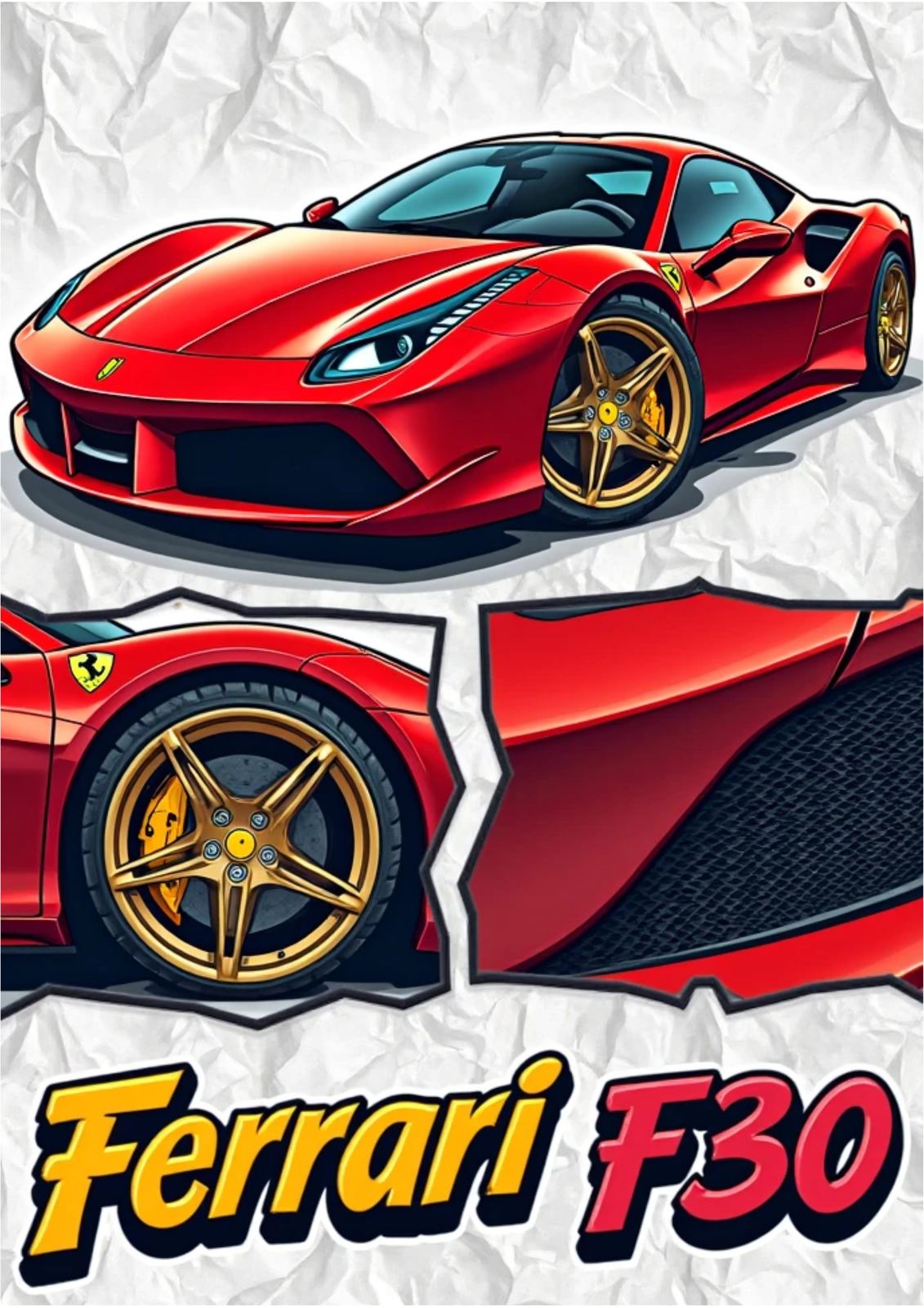 Plakat - Ferrari F30