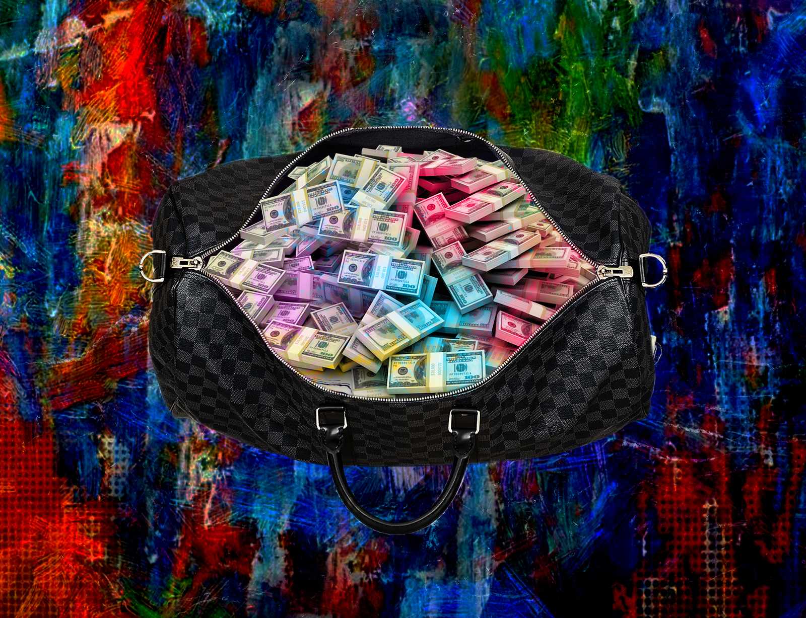 Plakat - Abstrakt Pengekunst