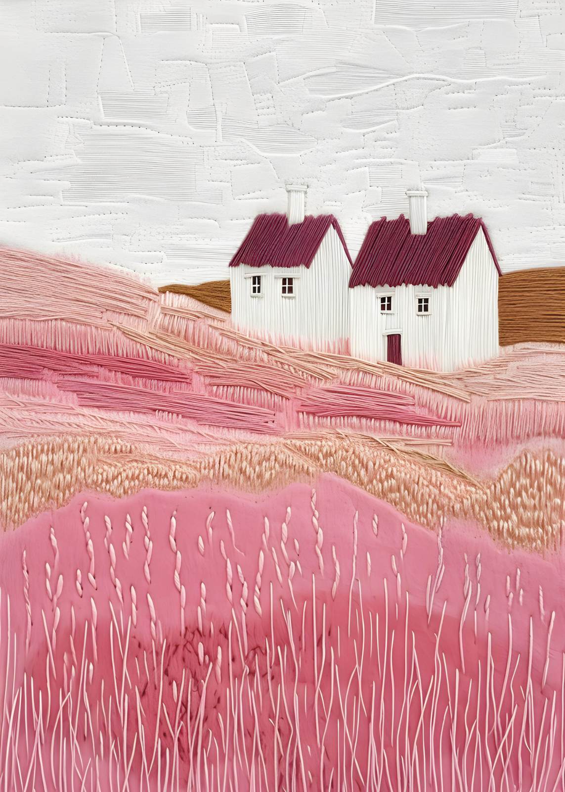 Plakat - Pink Landskab