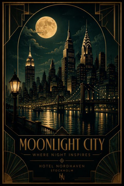 Poster - Moonlight City