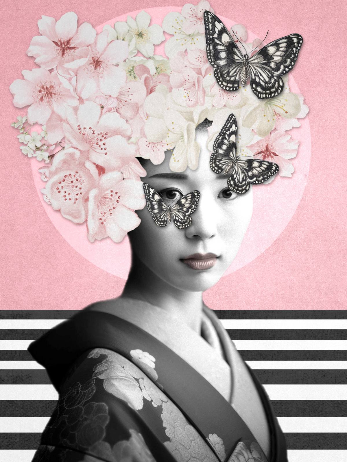 Plakat - Blomster Geisha