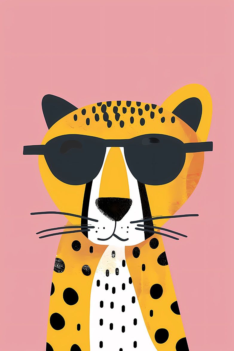 Plakat - Cool Leopard