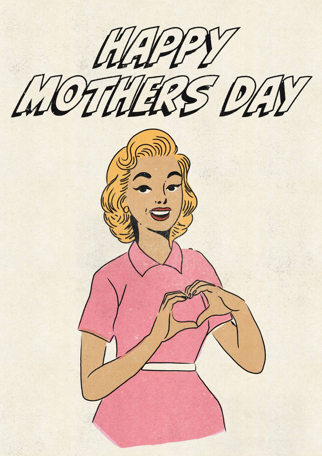 Plakat - Vintage Mors dag