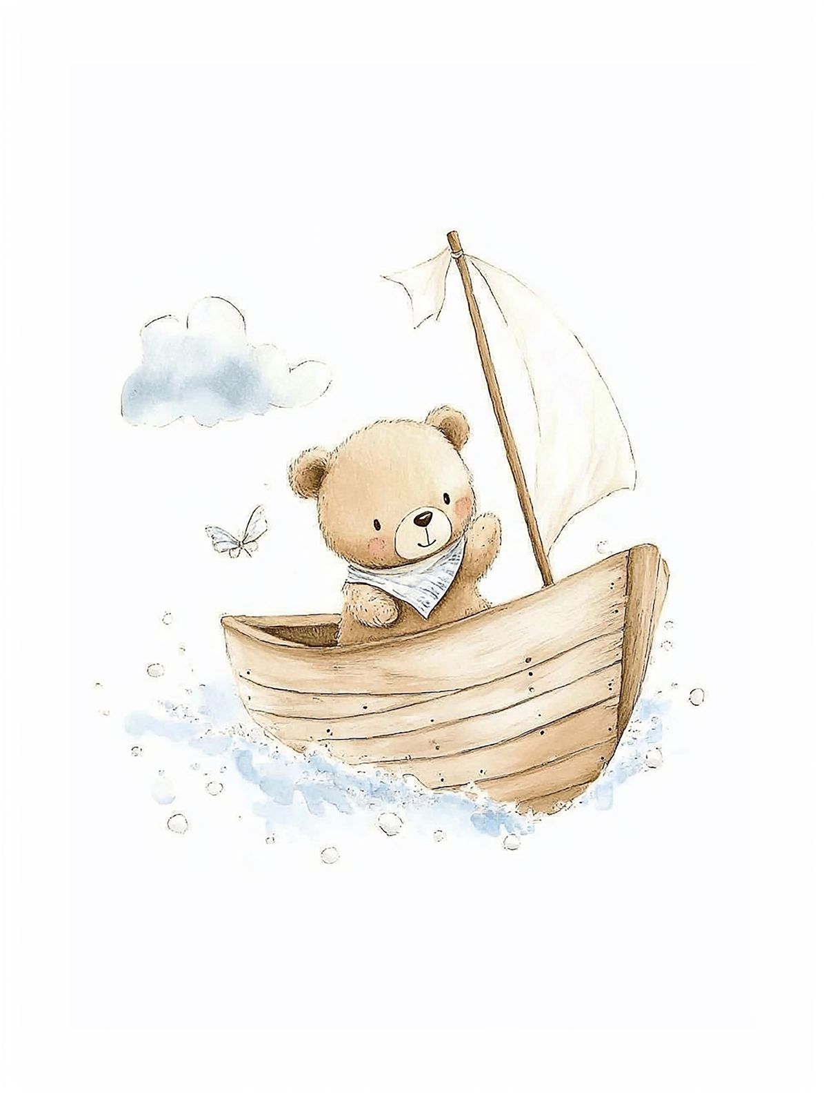 Plakat - Teddy Bear Sejler