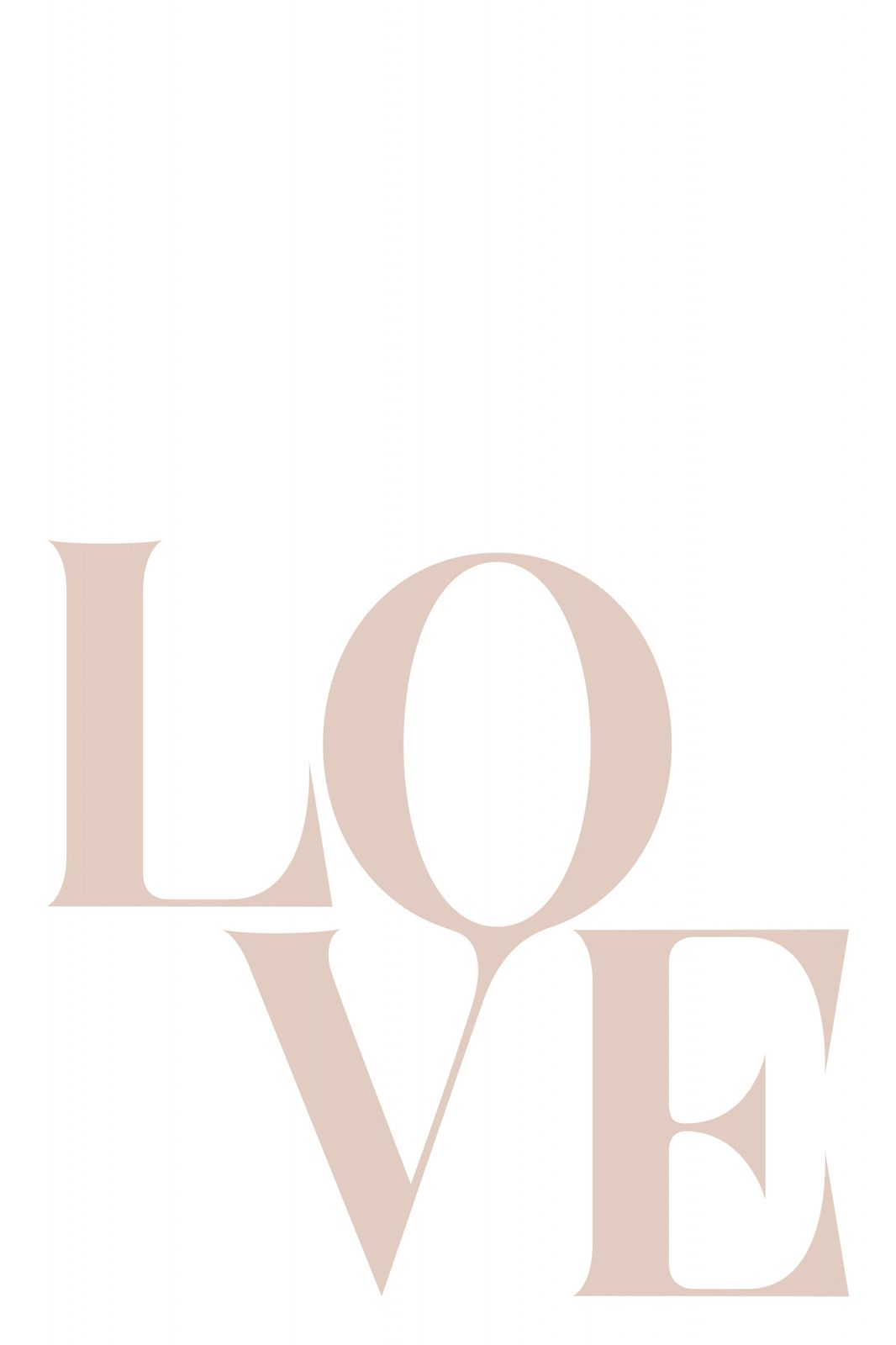 Plakat - Kærlighed Typografi