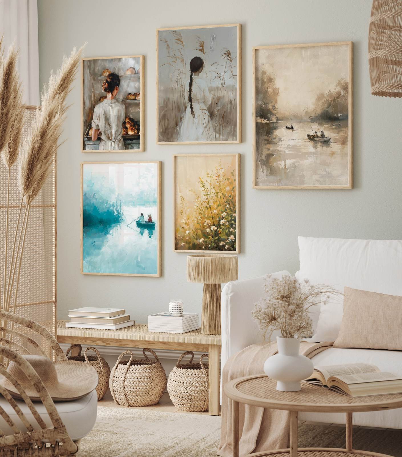 Plakat - Serene Art Collection / Sæt af 6