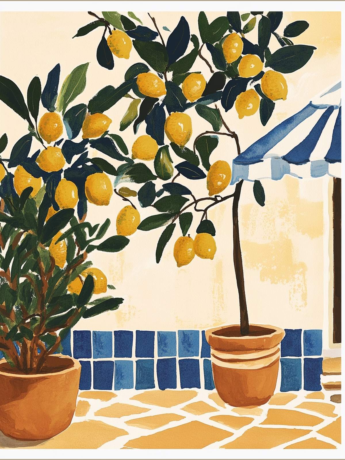 Plakat - Citrontræ Kunst
