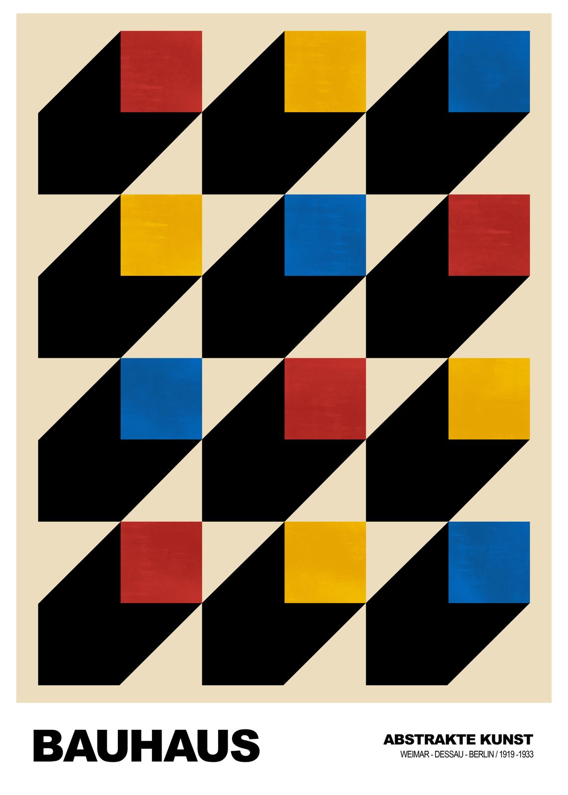 Poster - Bauhaus Abstrakt Kunst