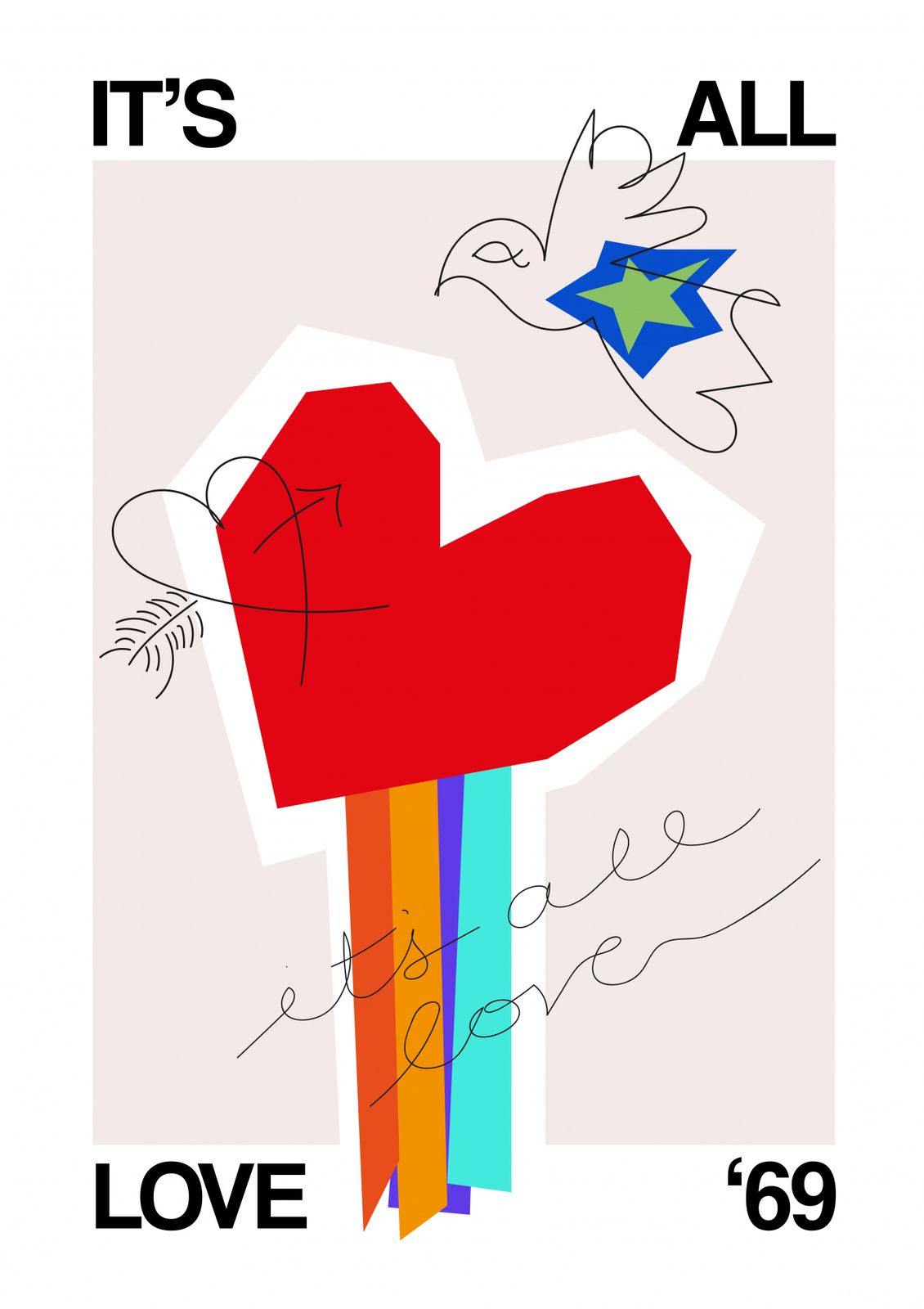 Plakat - Det er kærlighed