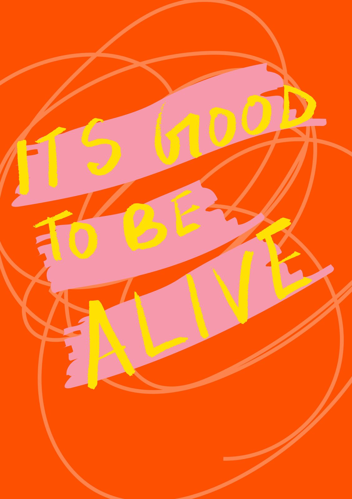 Plakat - Det er godt at være i live