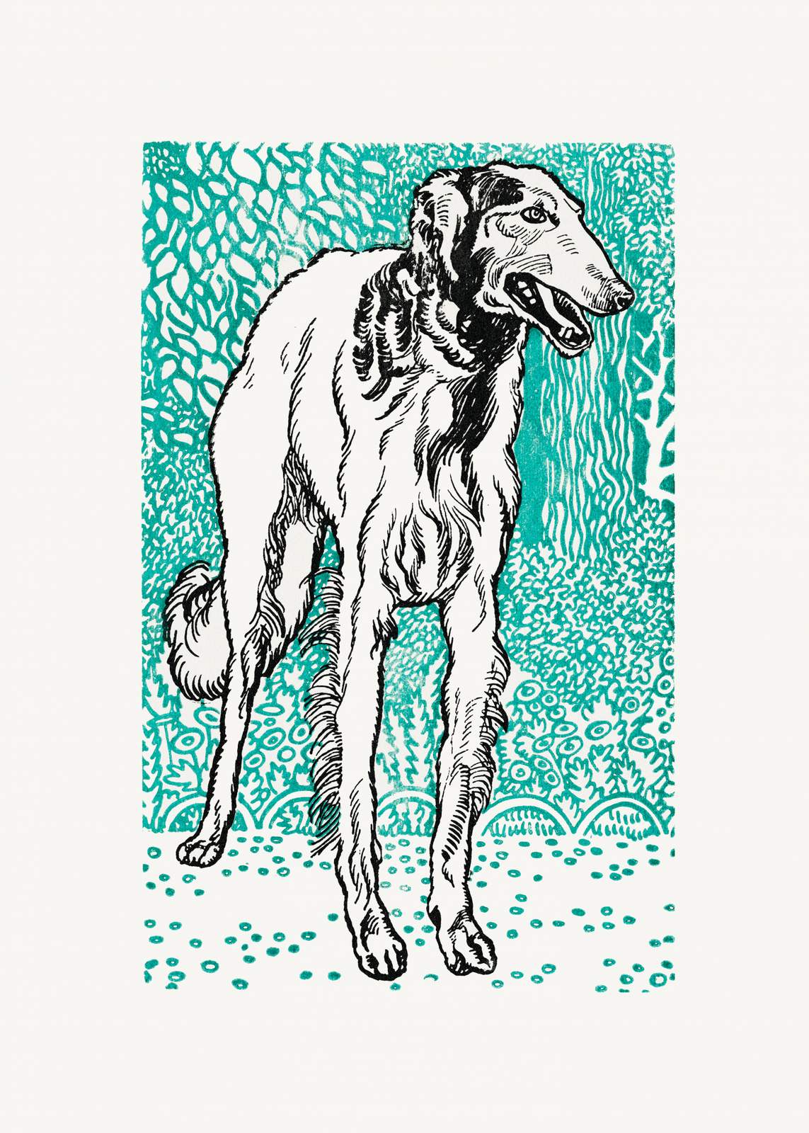 Plakat - Elegant Hundeillustration