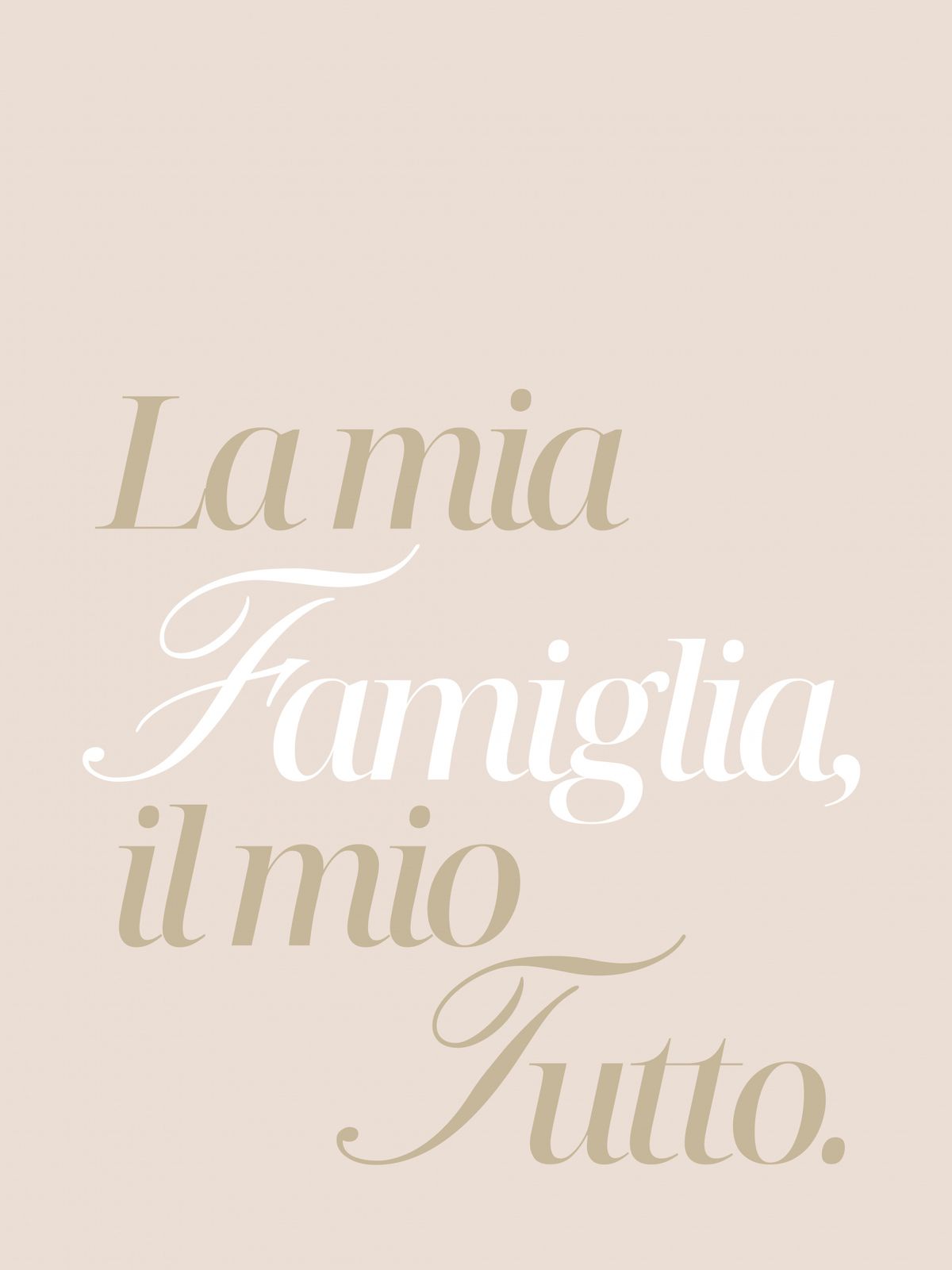 Plakat - La Mia Famiglia