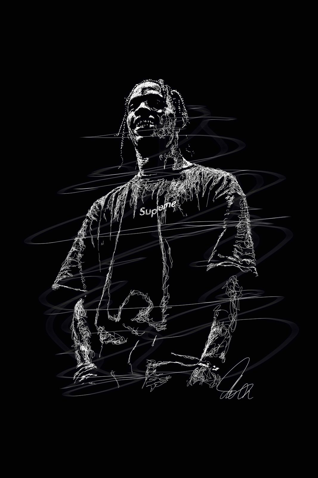Plakat - Supreme Skitse