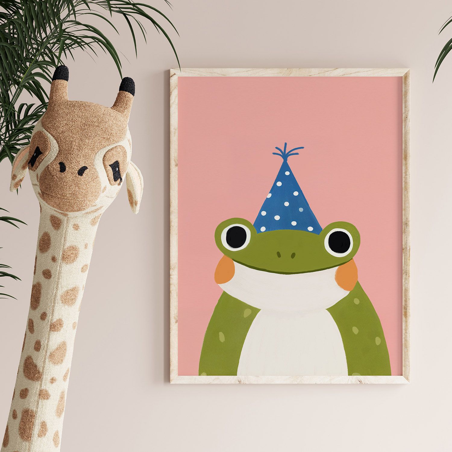 Plakat - Frø med Festhat