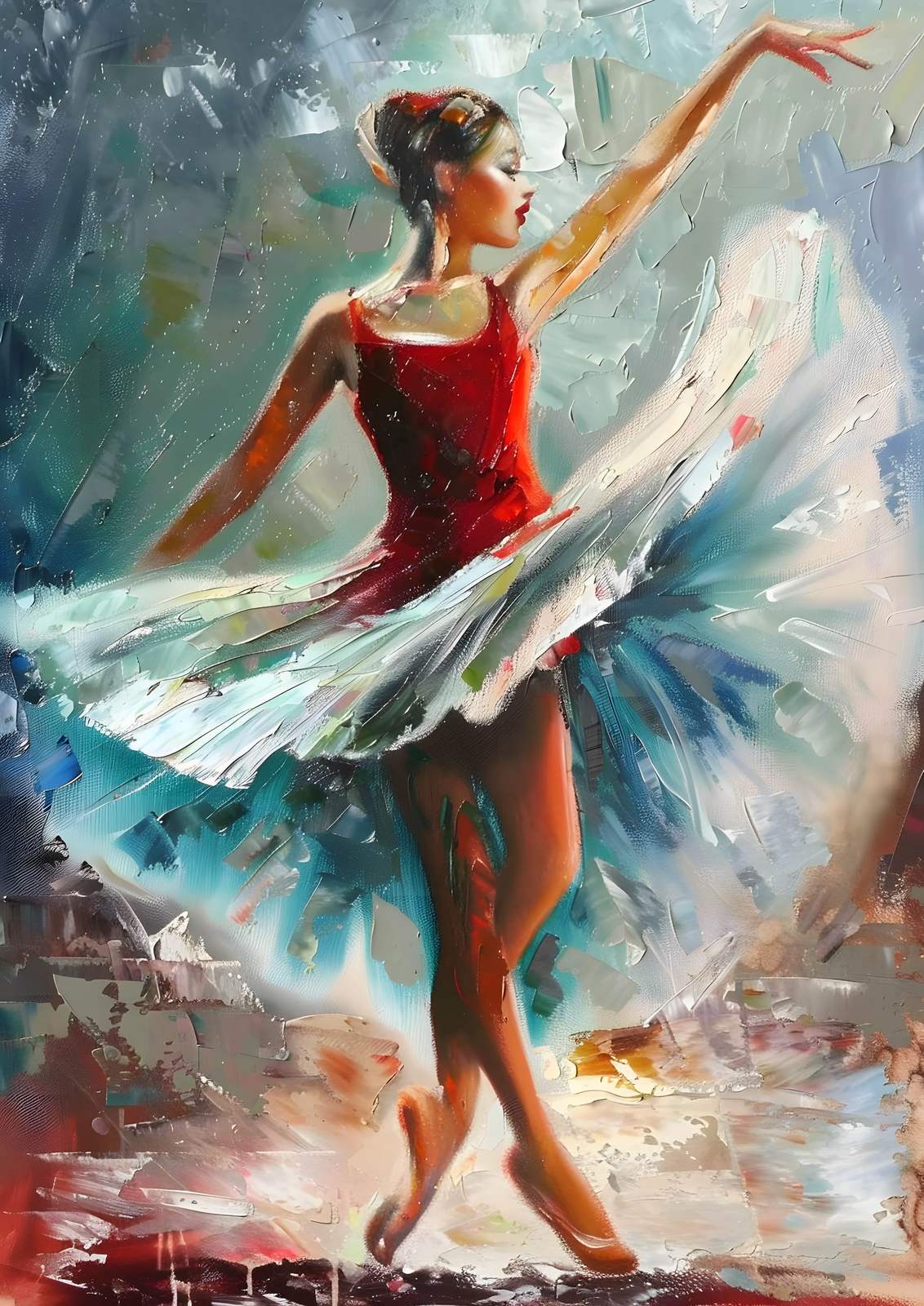 Plakat - Elegant Ballerina