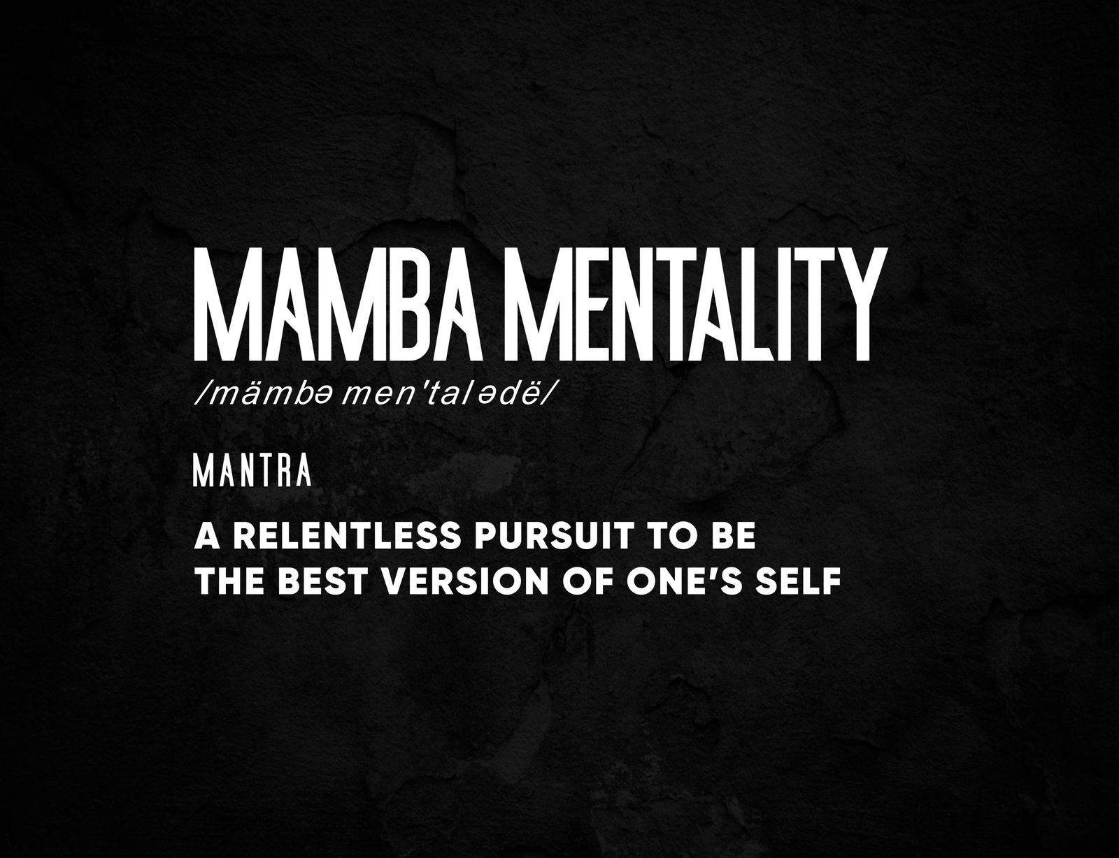 Plakat - Mamba Mentalitet