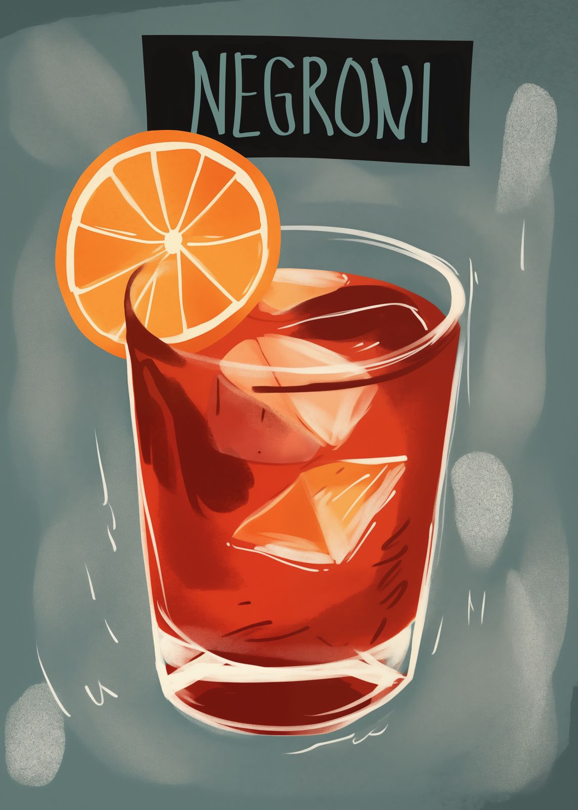 Plakat - Negroni Drink
