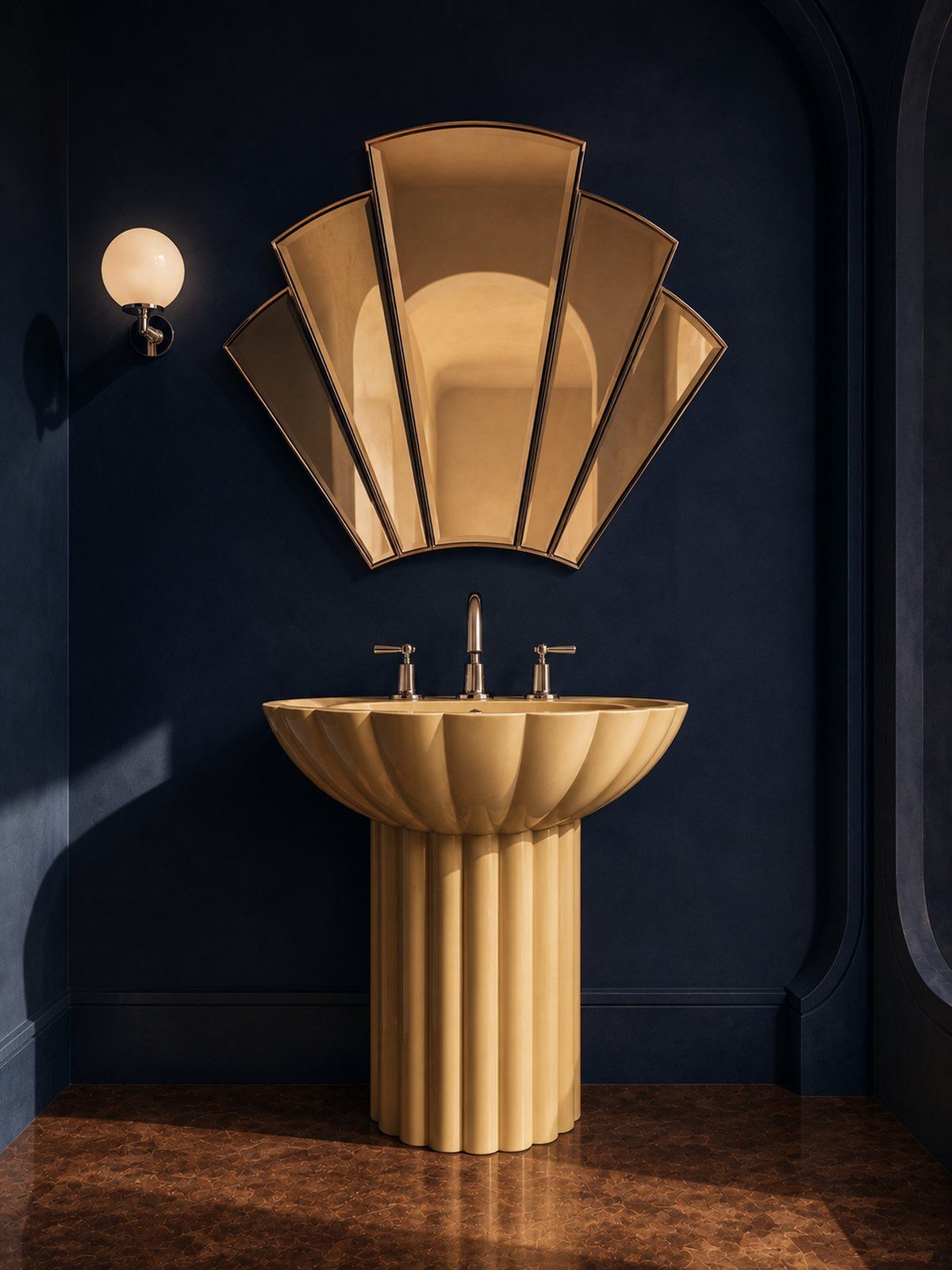 Plakat - Art Deco Badeværelsesdesign
