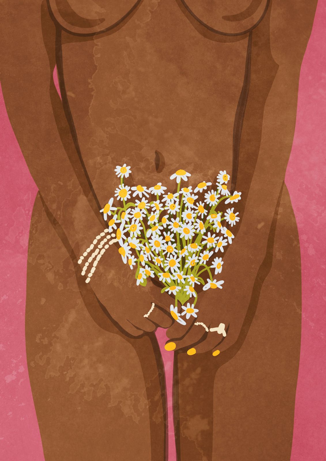Plakat - Blomstret Nøgen