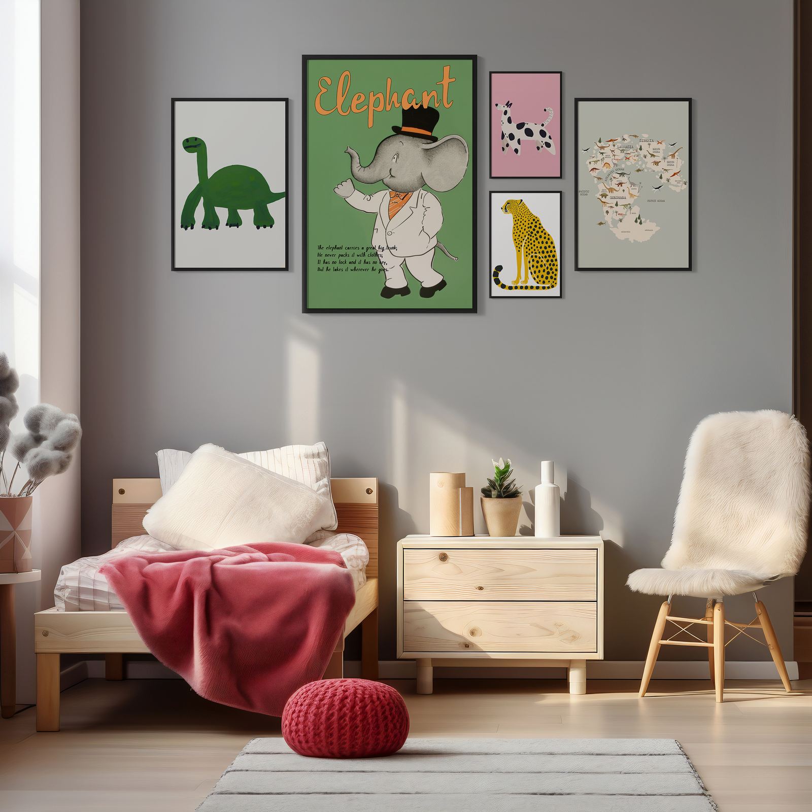 Poster - Dyreparade / Set of 5