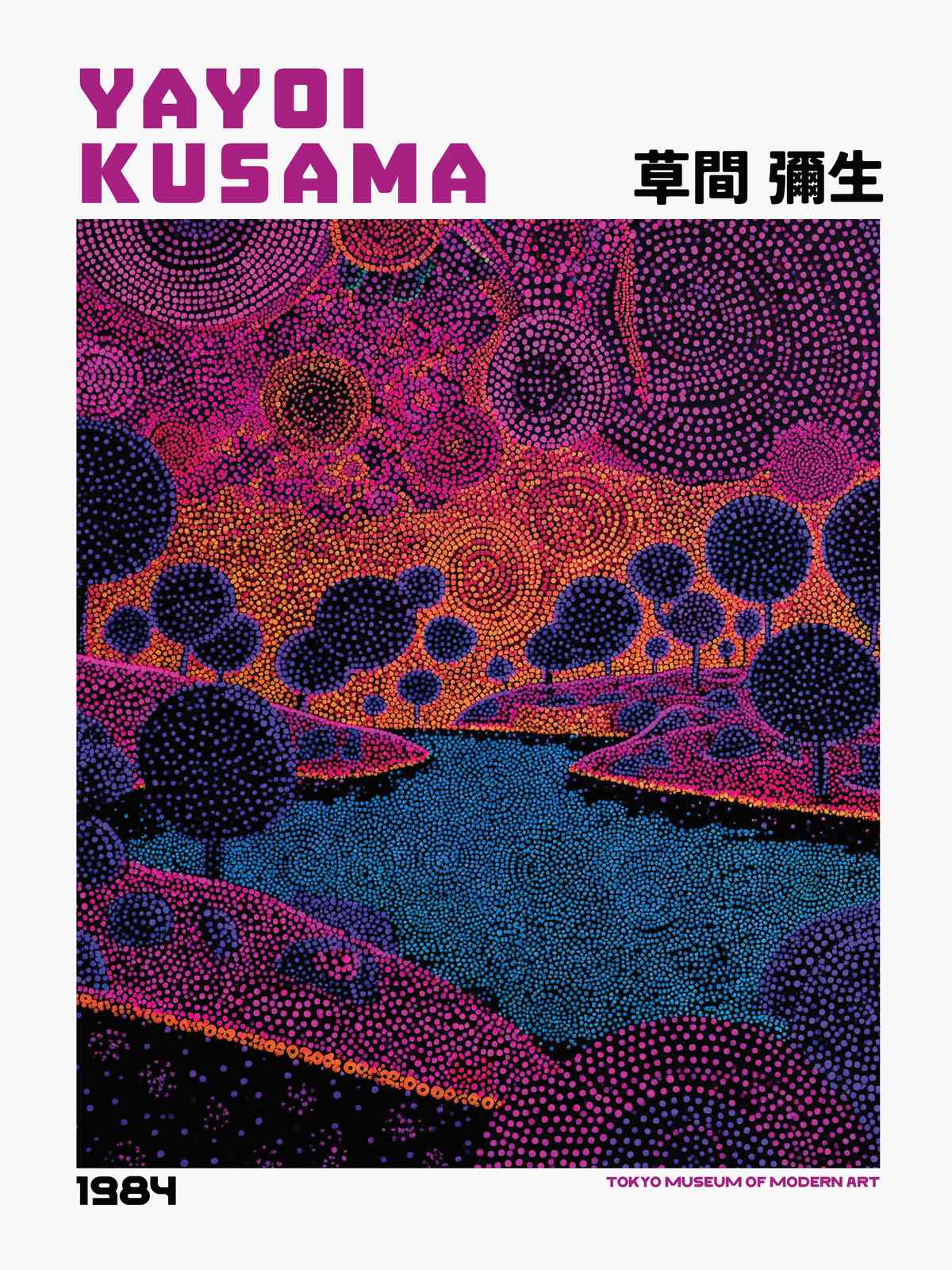 Plakat - Yayoi Kusama 1984 Flod