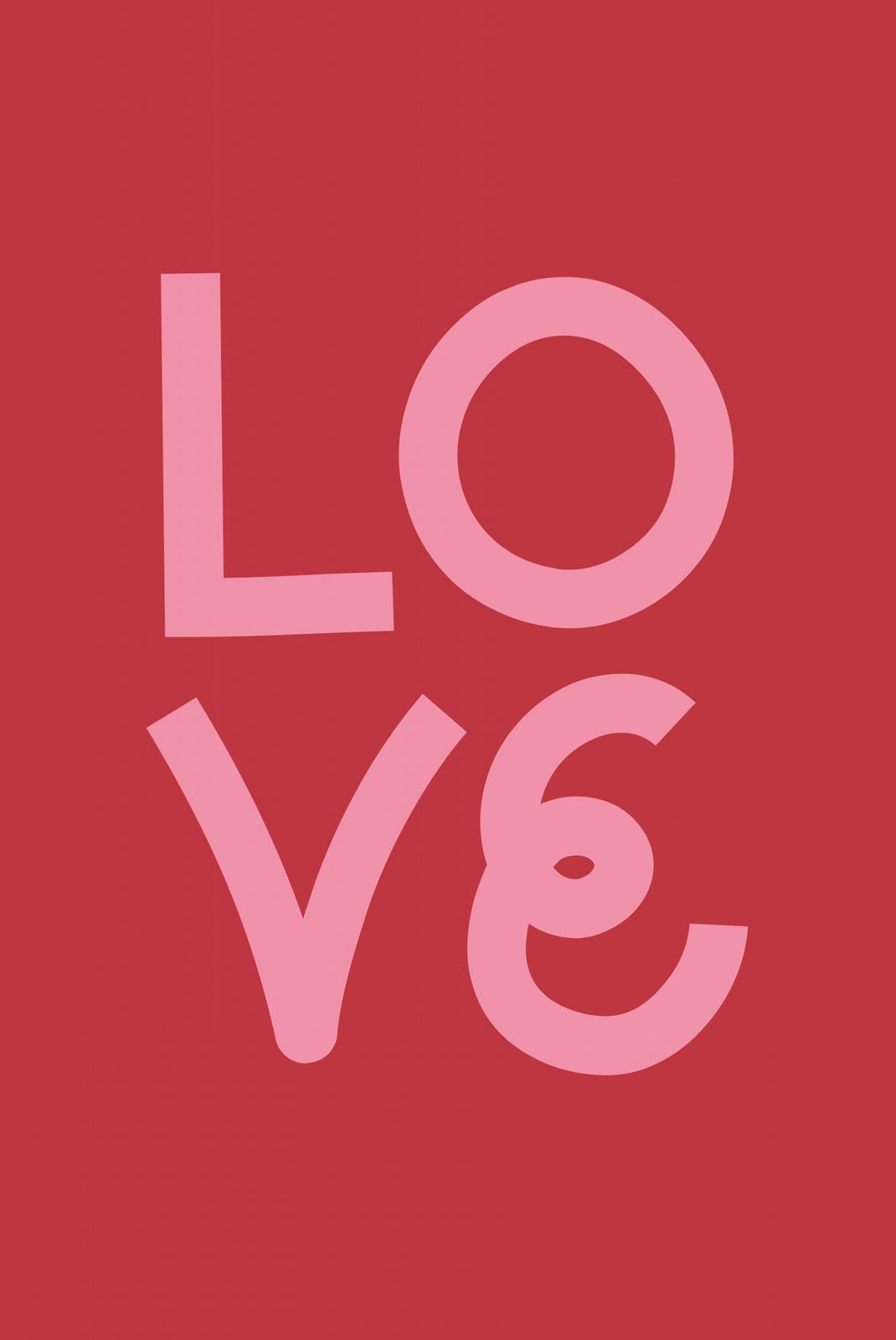 Plakat - Kærlighed Typografi