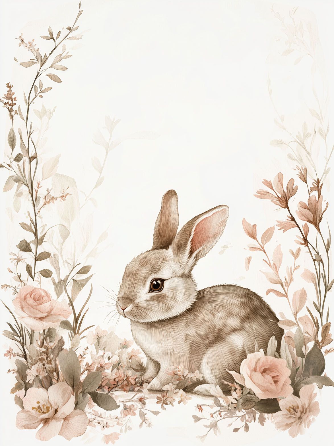 Plakat - Blomsterkanin