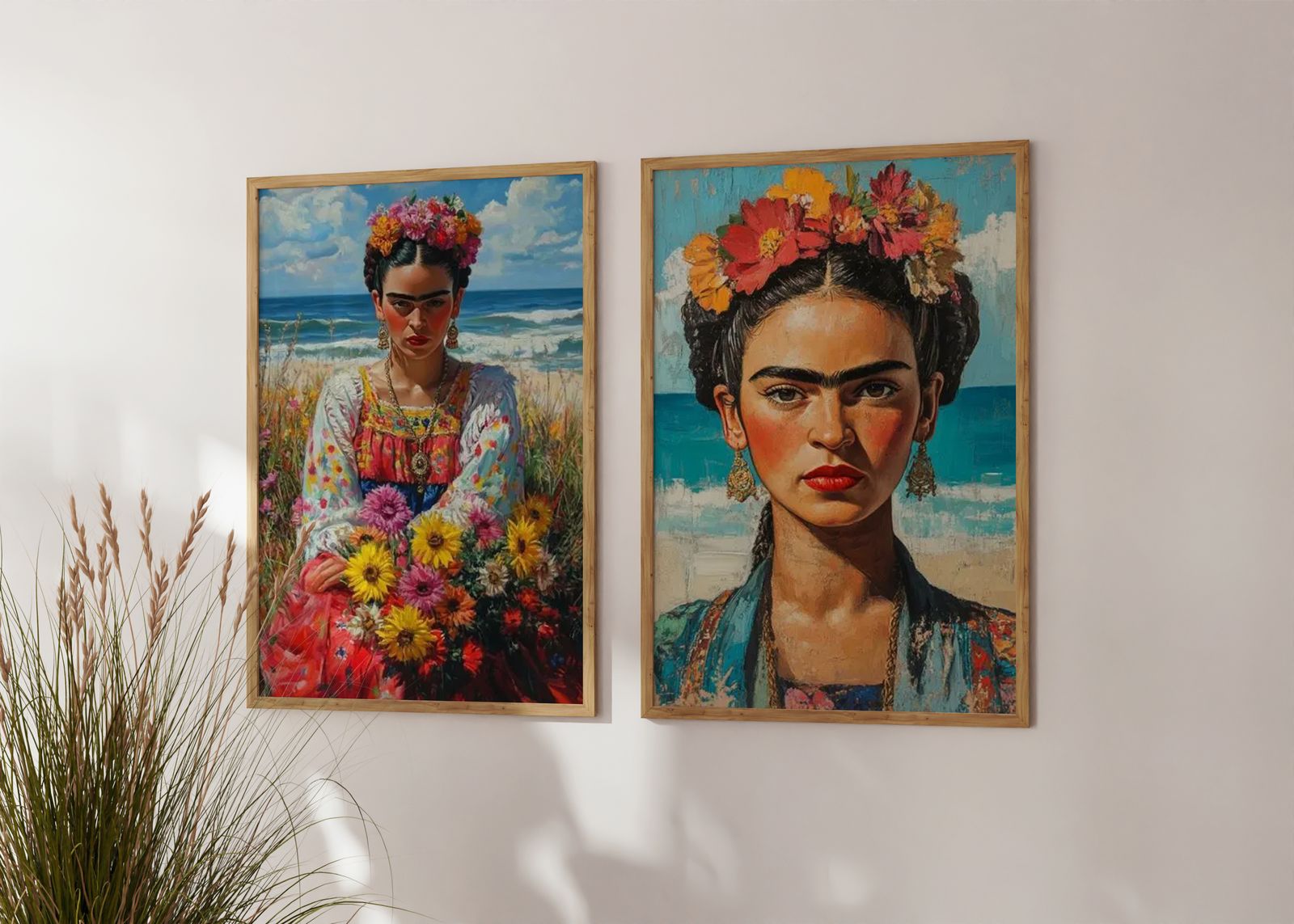 Plakat - Frida Kahlo Portrætter / Sæt af 2