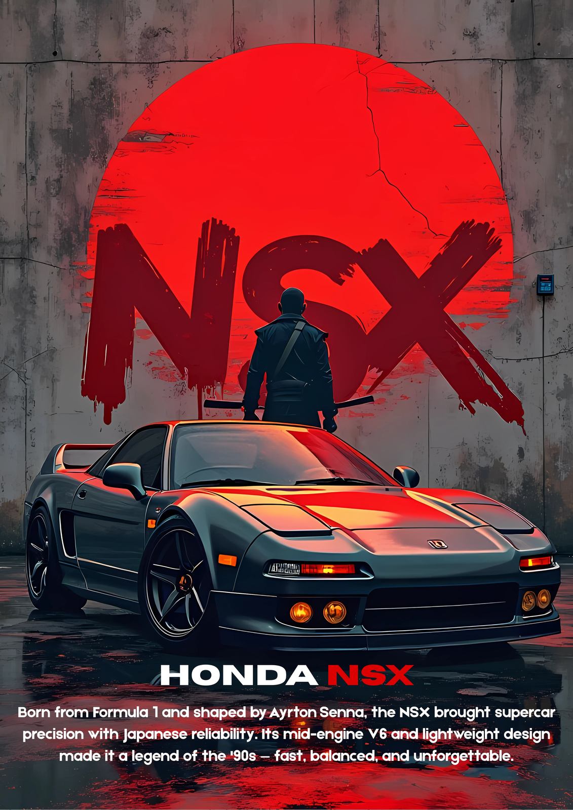 Plakat - Honda NSX Legend