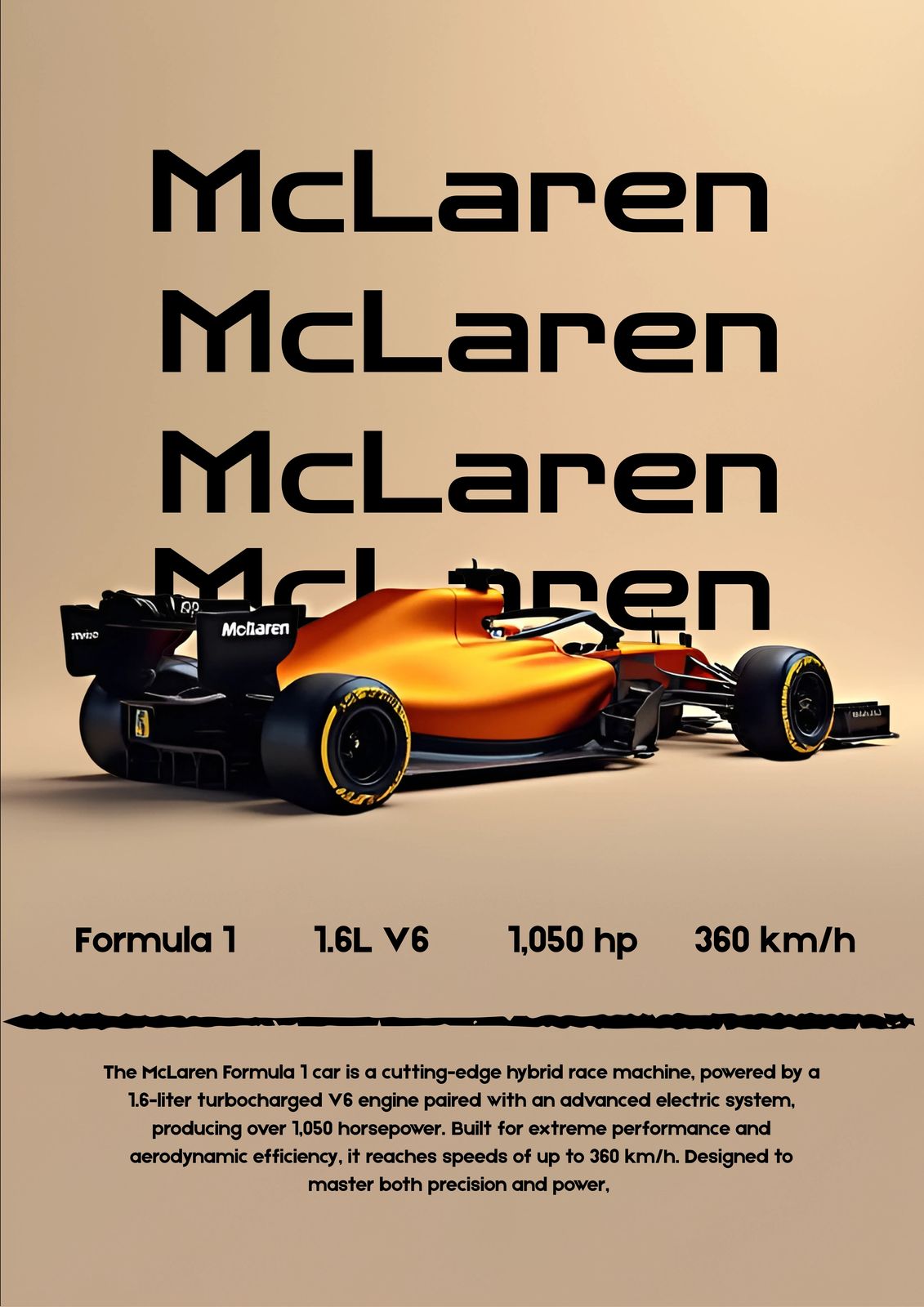 Plakat - McLaren Formel 1