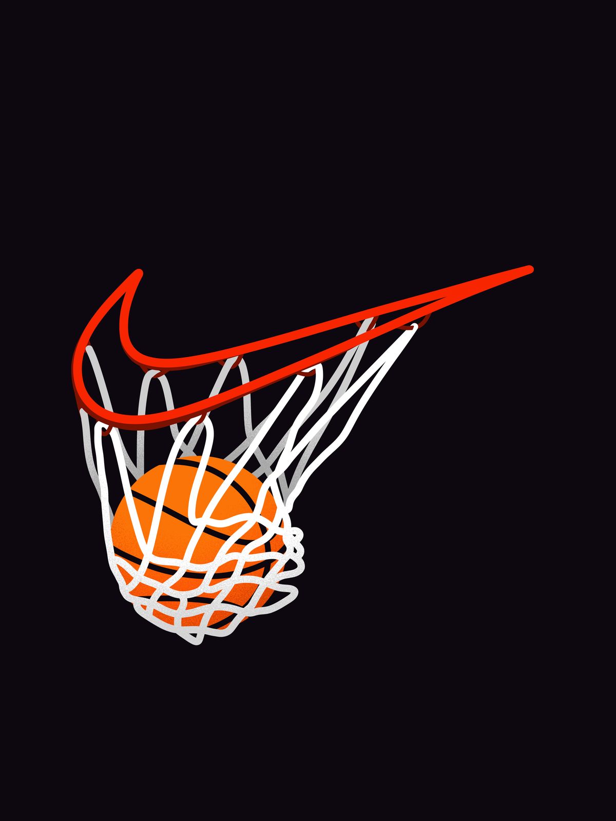 Plakat - Basketballkurve