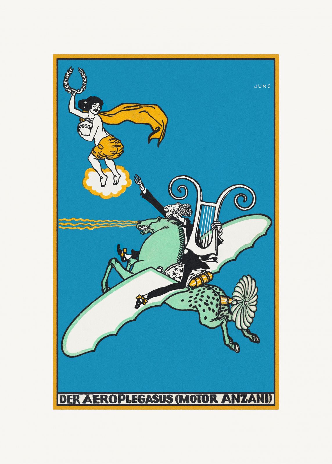 Plakat - Der Aeropel Pegasus af Moriz Jung