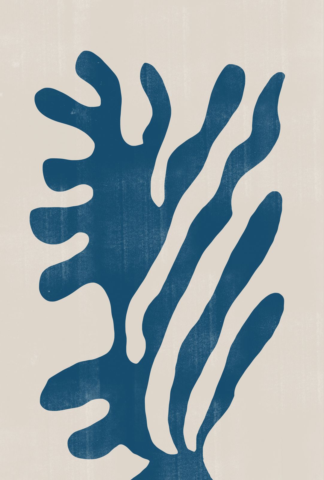 Plakat - Blå Abstrakt