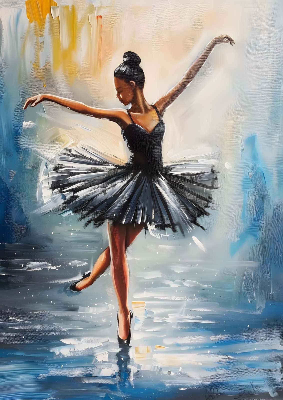 Plakat - Ballerina i Dans