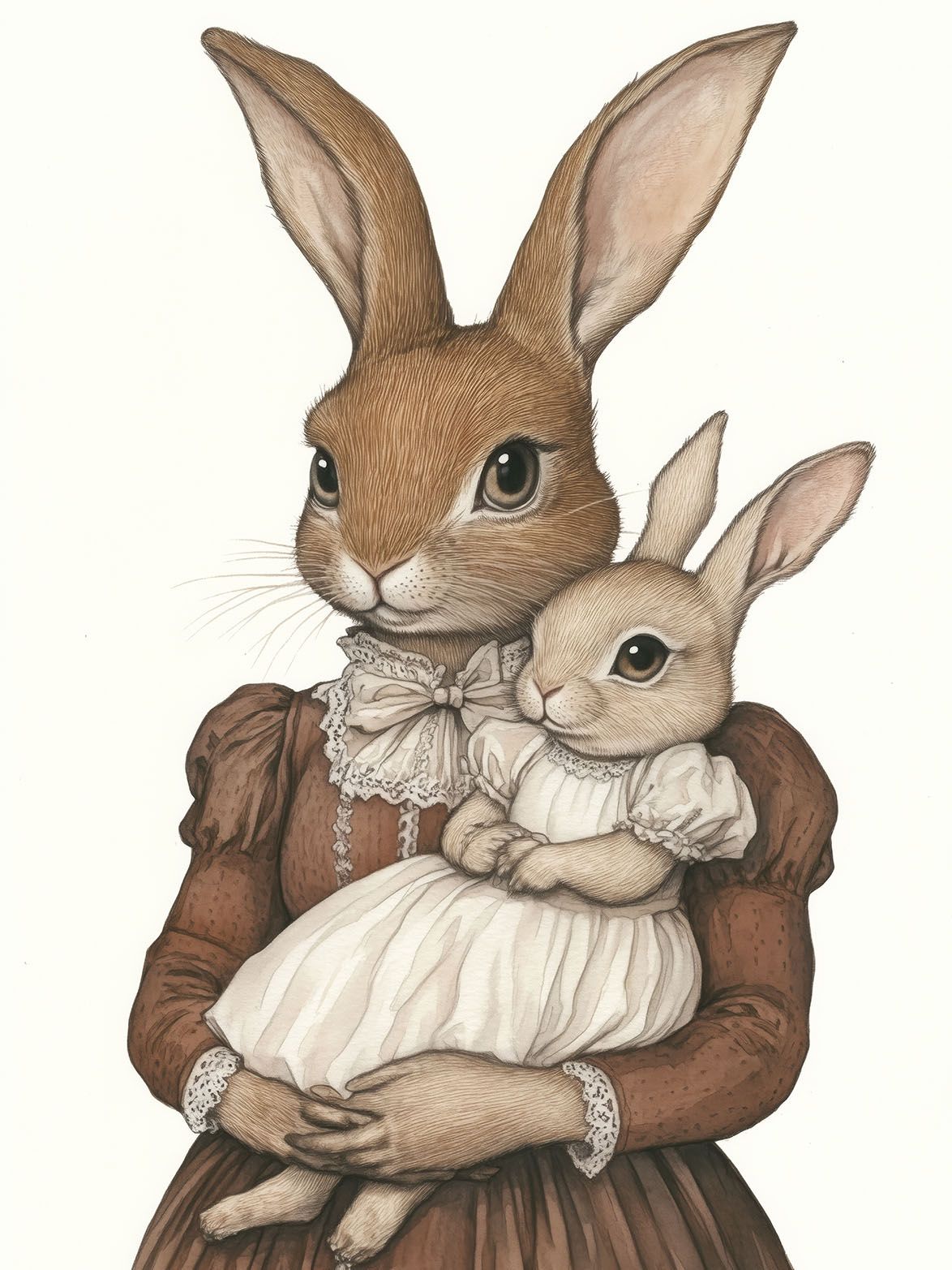 Plakat - Kaninfamilieportræt