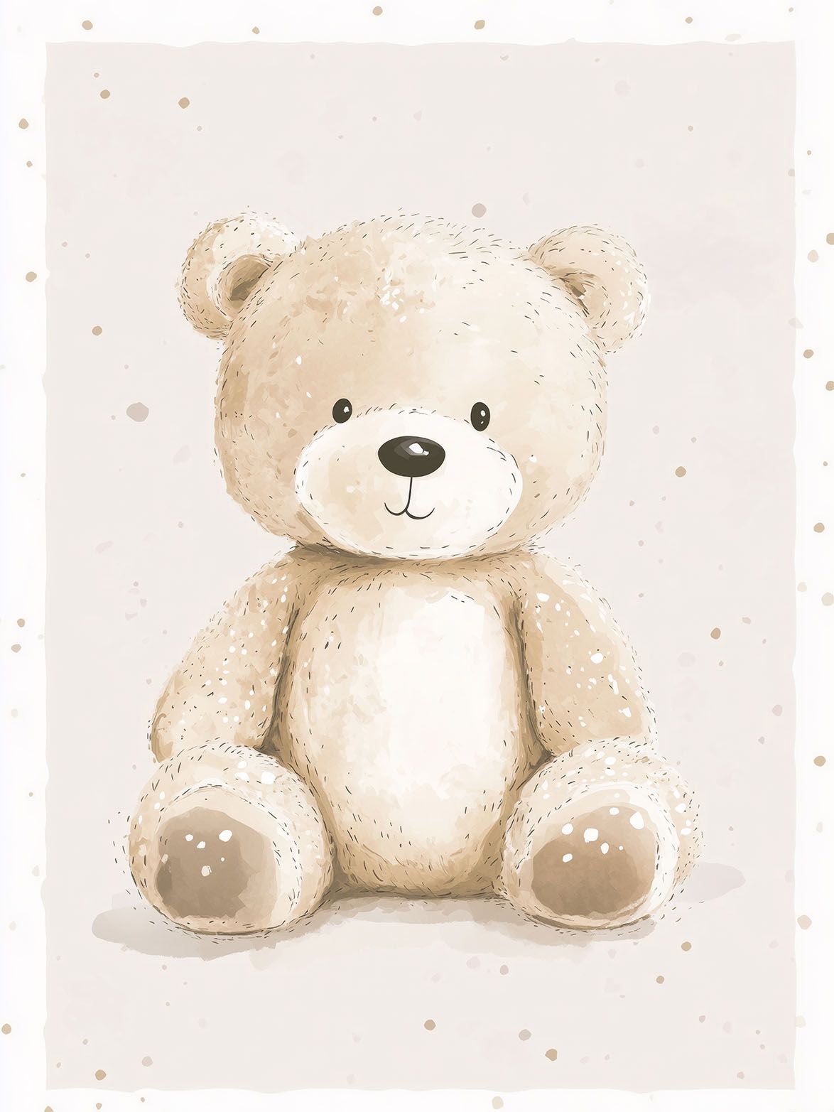 Plakat - Søde Teddybjørn